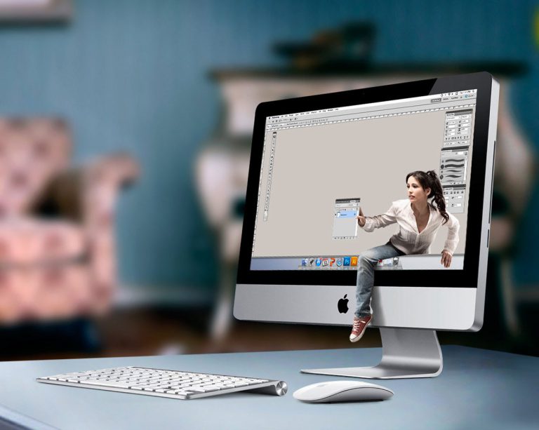 Create computer. Ноутбук фотоманипуляции. Выход за рамки веб-дизайн. Computer Manipulation Design. Кружащий голову веб-дизайн.