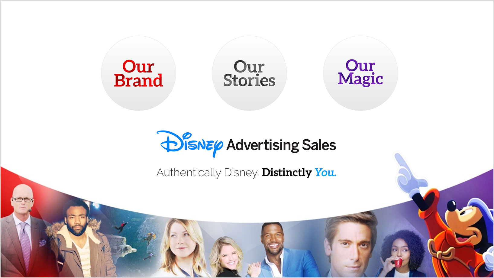 Go to Market Upfront Presentation Disney Advertising Sales | Presentation Design Cross-Platform Marketing | Barbour Design