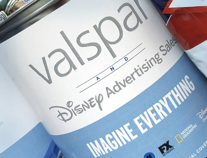 Valspar Disney Ad Sales Marketing Gifts for Customers | Tactile Marketing, Creative Client Gifts | Barbour Design