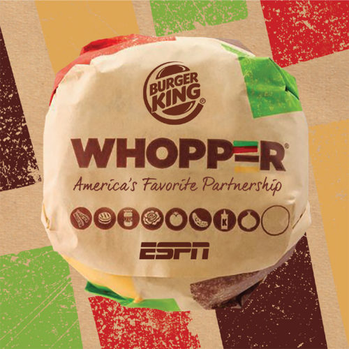 Burger Packaging Marketing Collateral Burger King ESPN | Tactile Marketing, Promotional Packaging Design, Presentation Materials | Barbour Design