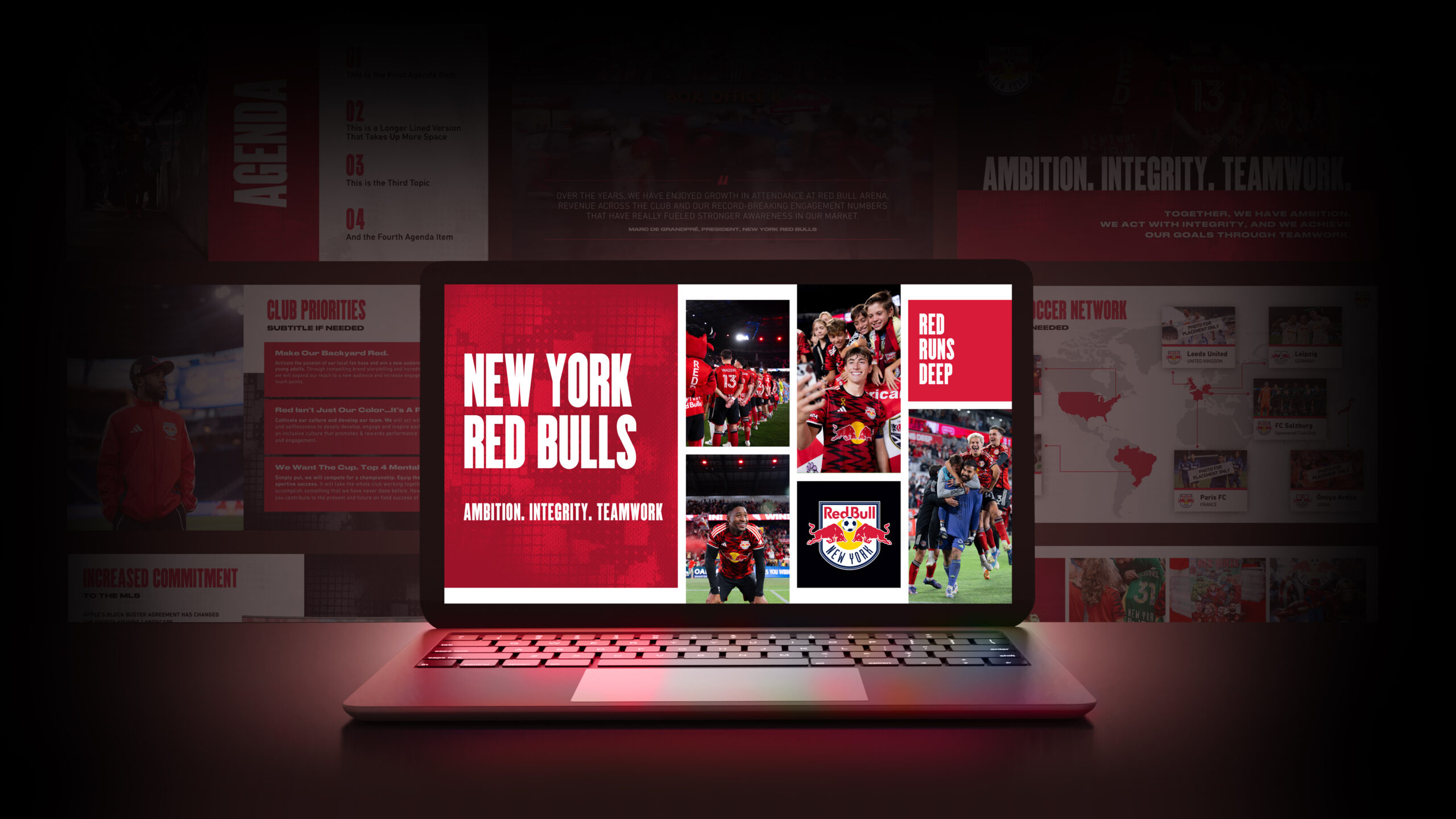 Laptop computer black color place on table with dark background. 3D illustration rendering image.